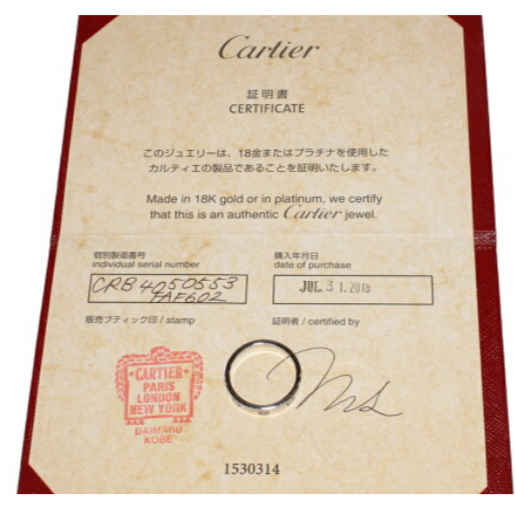 Cartier 1P Diamond Mini Wedding Love Ring #53