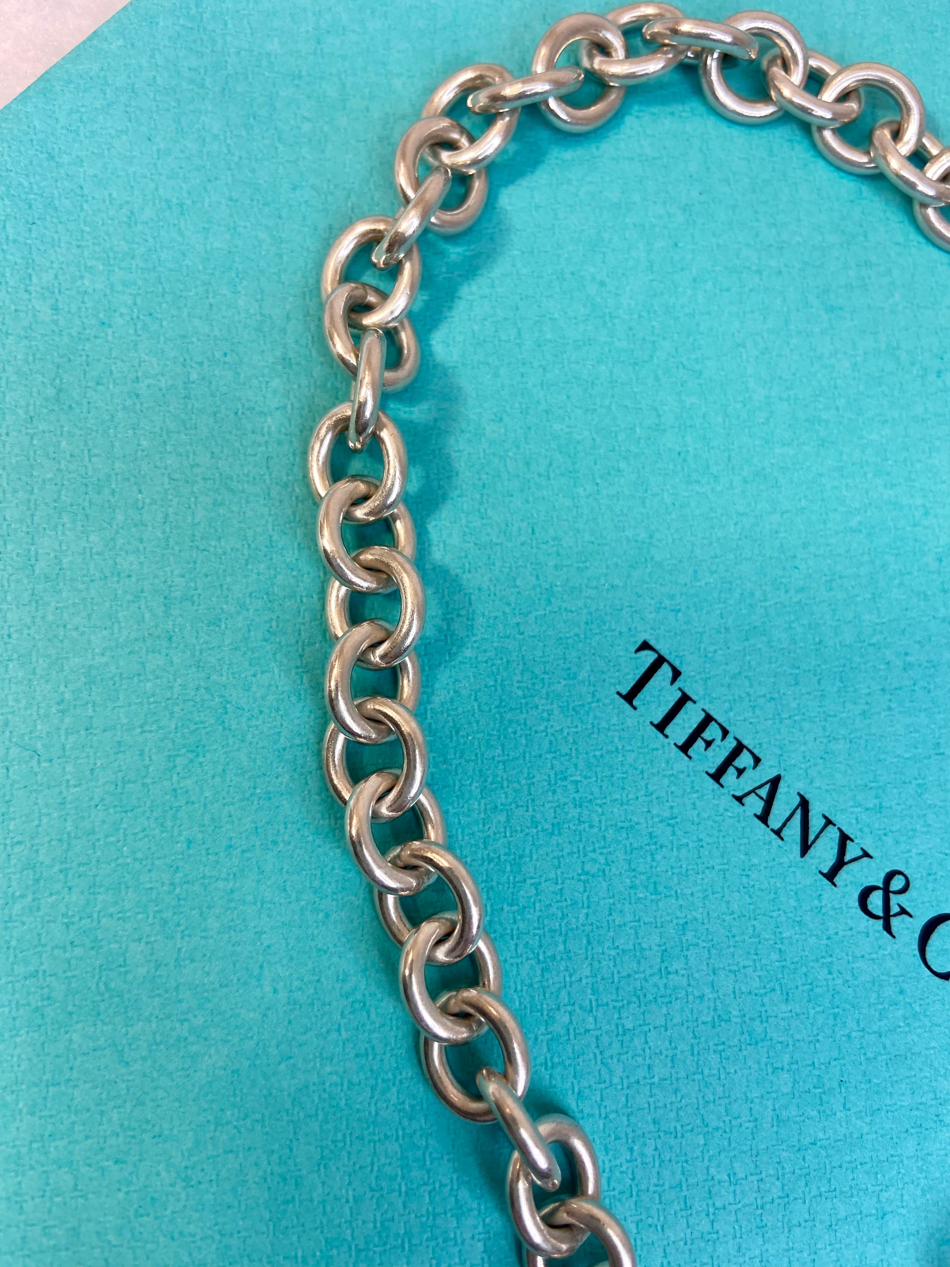 Tiffany & Co. Heart Tag 925 Sterling Silver Toggle Necklace