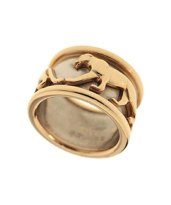 Cartier Walking Panthere 18KT White & Yellow Gold Ring Size 5