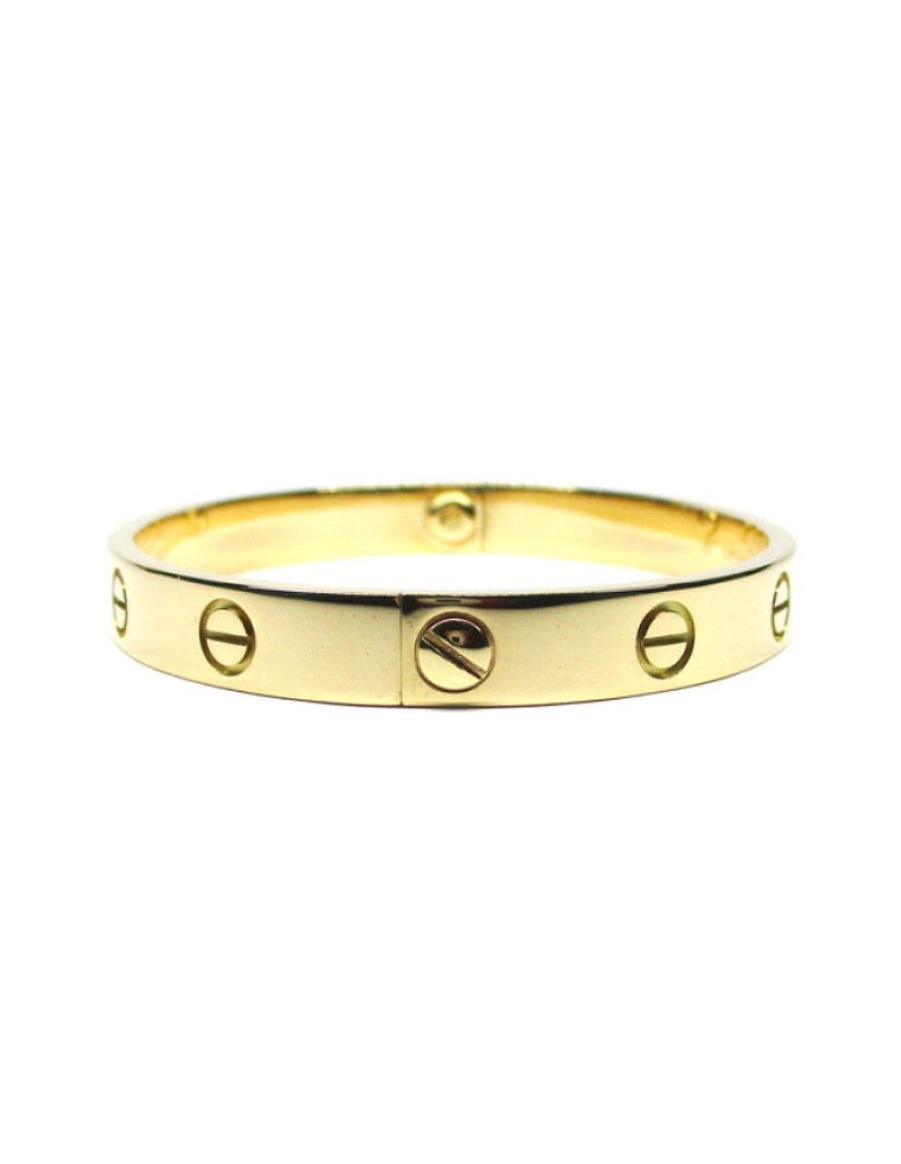 Cartier Yellow Gold Love Bracelet Sz #16