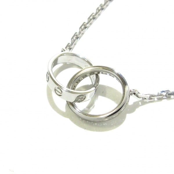 Cartier Diamond Baby 18KT White Gold Love Necklace