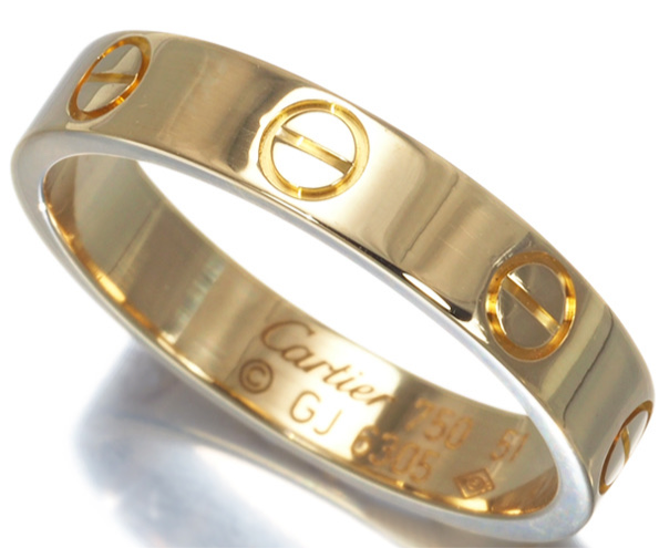 Cartier Mini Wedding Love Ring 18KT Yellow Gold #51