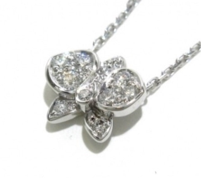 Cartier Caresse de Orchidees 18KT White Gold Necklce