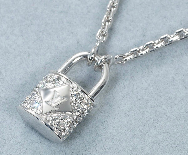 Louis Vuitton Diamond Paved 18KT Gold Necklace