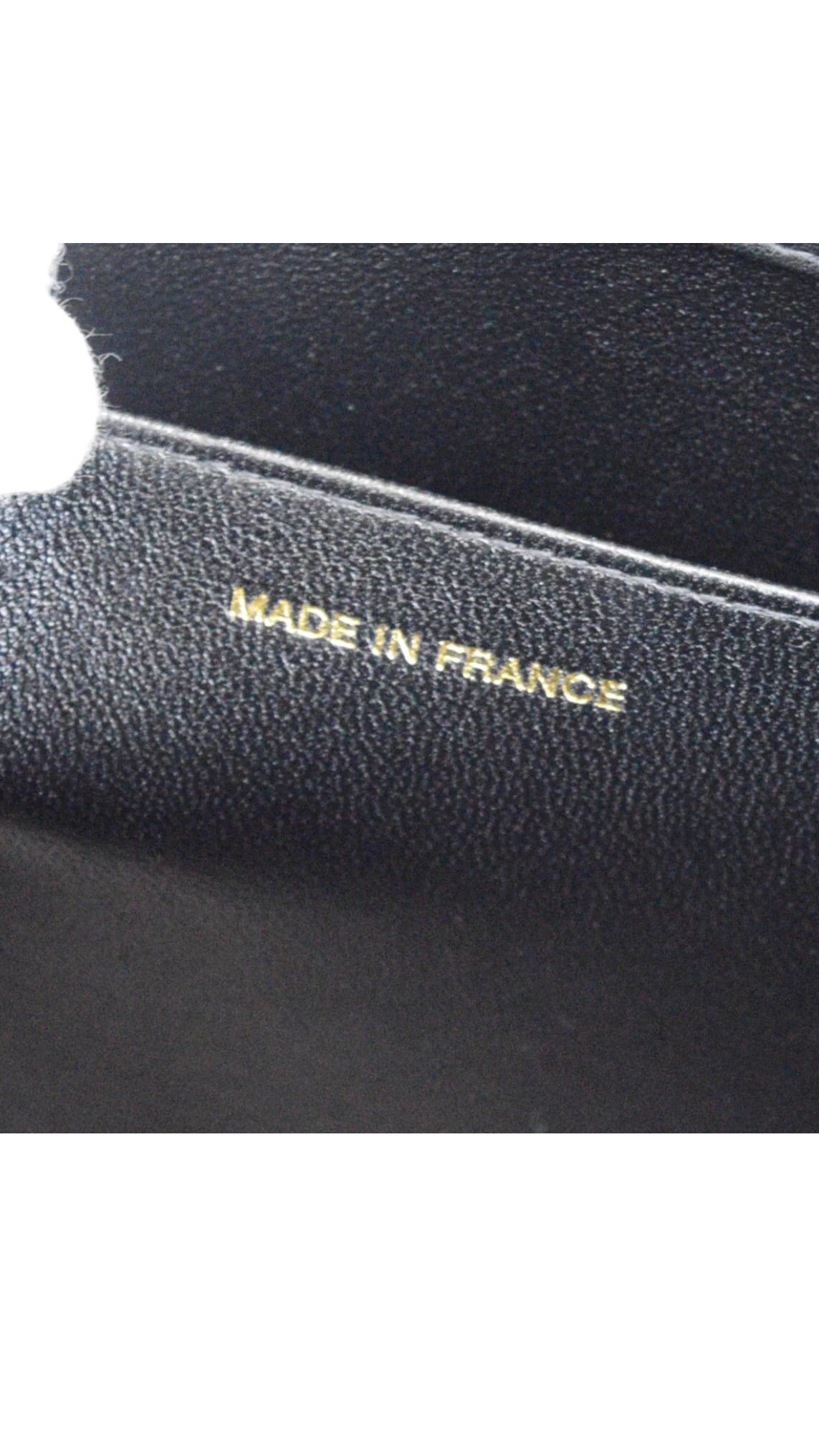 Auth CHANEL Grand Shopper Tote (GST) Black Lambskin Leather Handbag