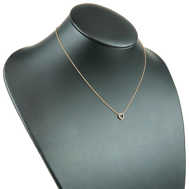 Authenticated Tiffany & Co. Metro Gild & Diamond Heart Necklace