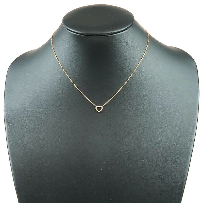 Authenticated Tiffany & Co. Metro Gild & Diamond Heart Necklace