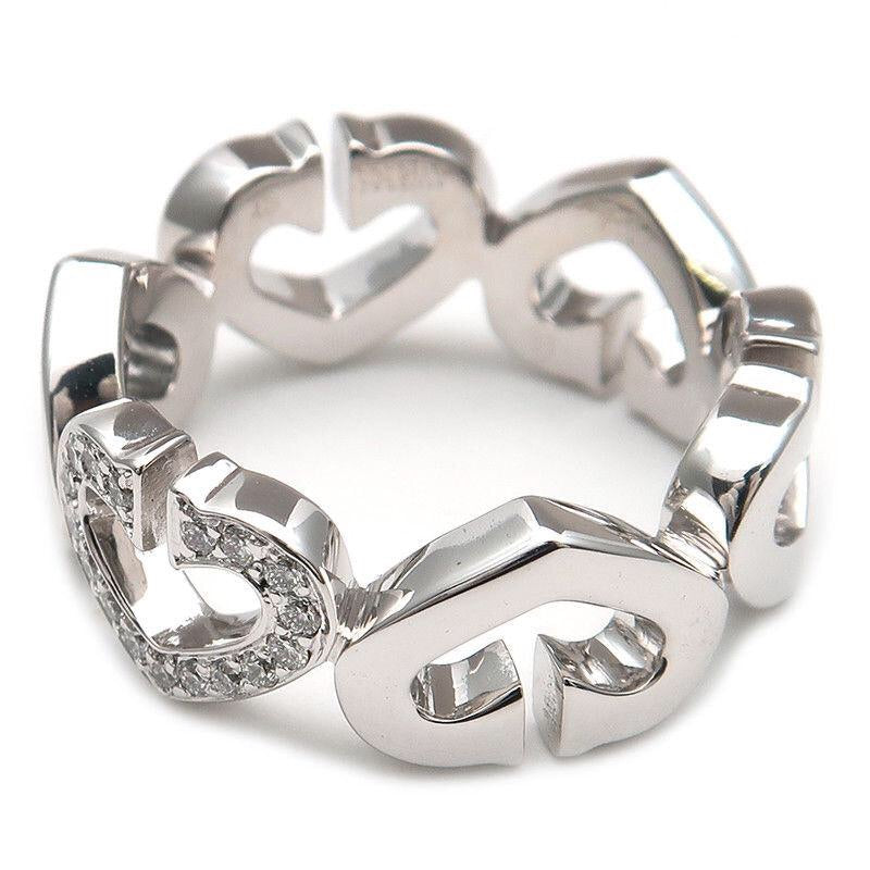 Cartier C Heart Diamond 18KT Gold Ring