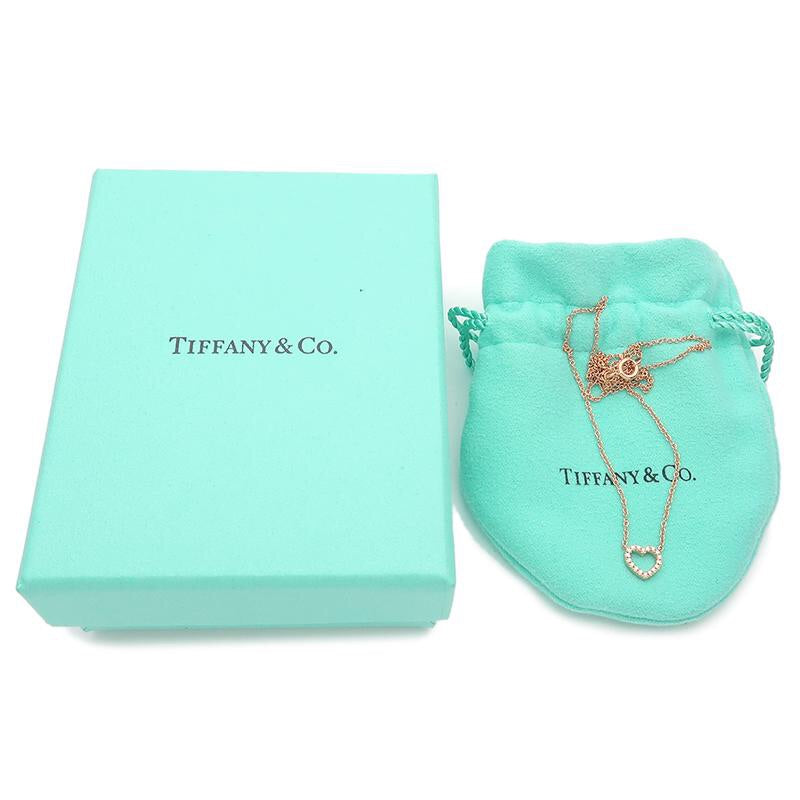 Authenticated Tiffany & Co. Metro Gild & Diamond Heart Necklace