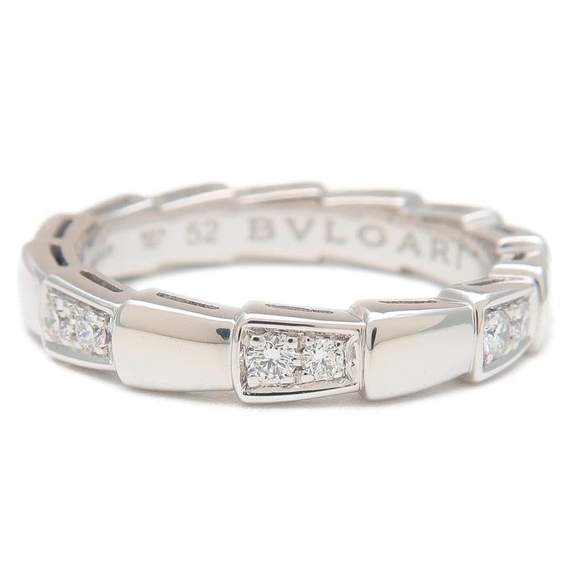 Auth Bvlgari Bulgari Serpenti Diamond & Gold Ring