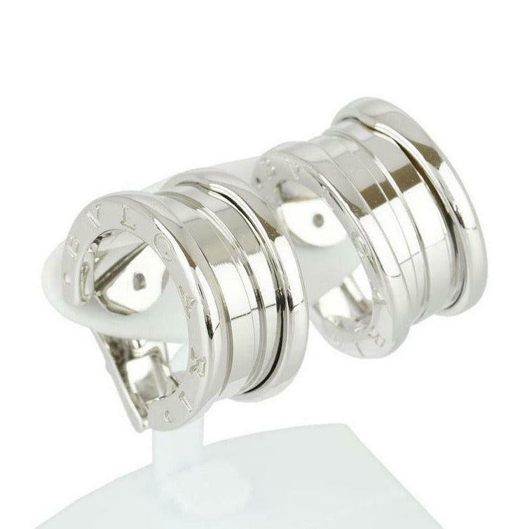 BVLGARI 18KT White Gold  B-Zero1 Earrings
