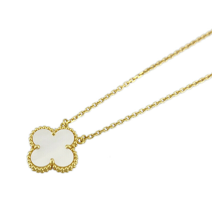 Van Cleef & Arpels Vintage Alhambra Mother of Pearl 18KT Gold Necklace