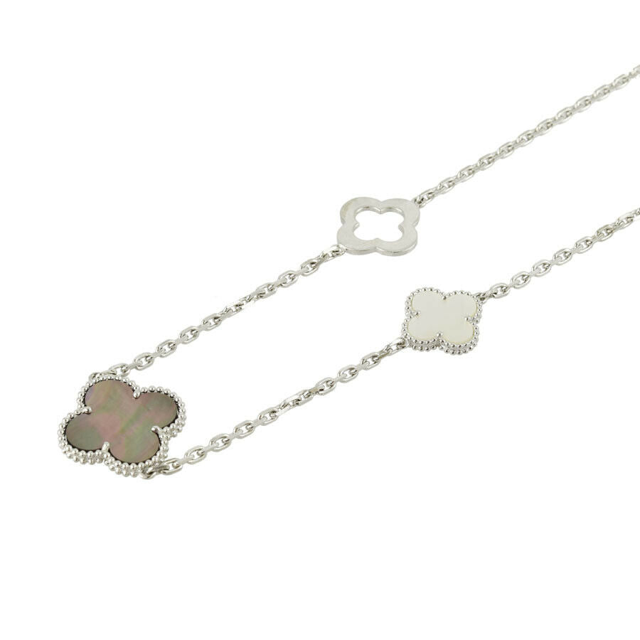 Van Cleef & Arpels Mother of Pearl 16 Motif Magic Alhambra 18KT Gold Necklace