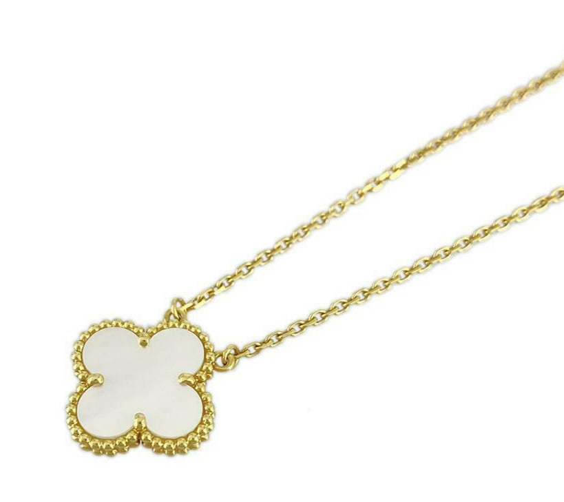 Van Cleef & Arpels Vintage Alhambra Mother of Pearl 18KT Gold Necklace